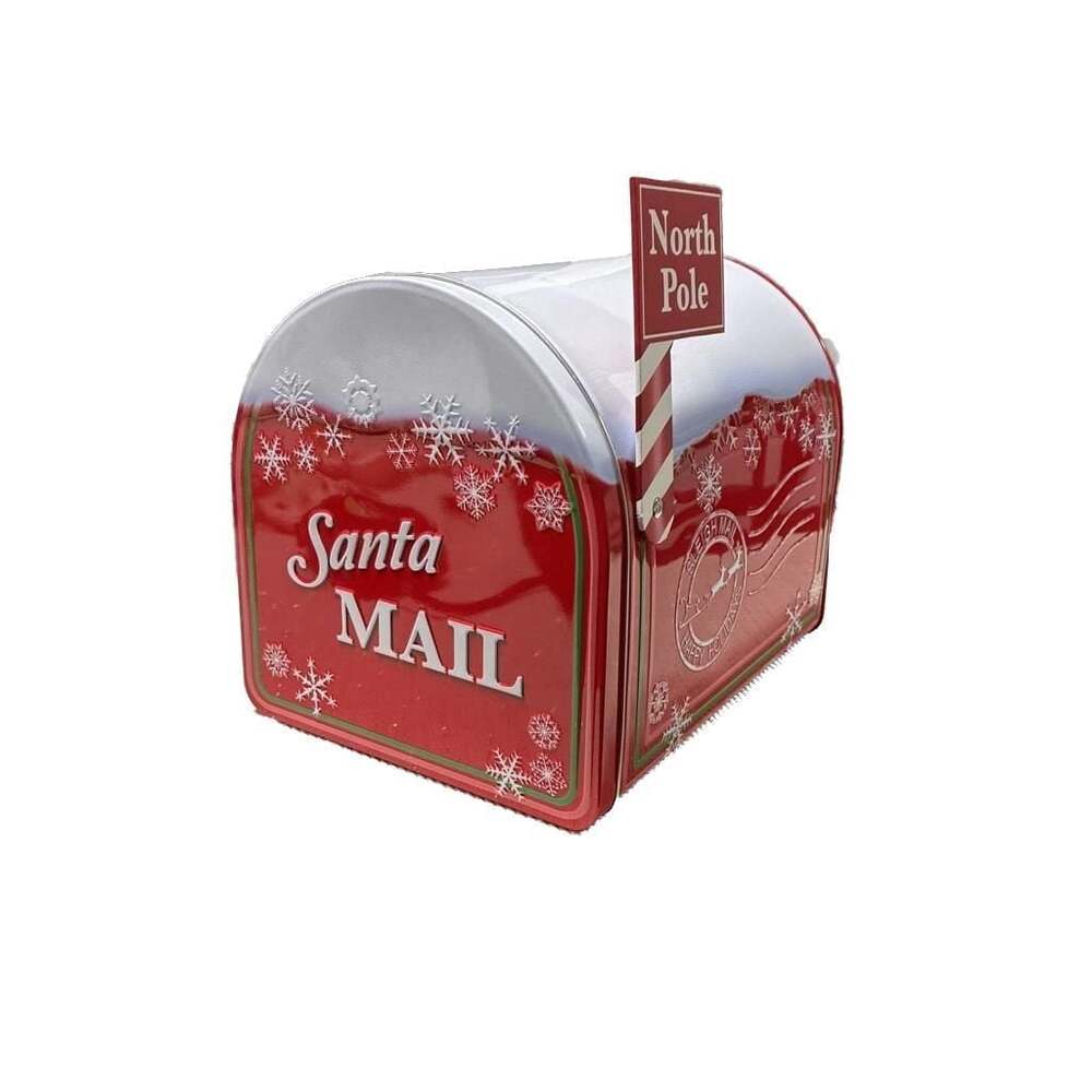 Santa Mail Metal Decorative Mailbox